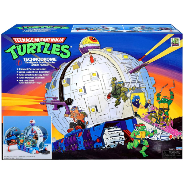 TMNT Technodrome Retro Playset | Playmates 2024 | Neu & OVP | Vintage Turtles Fortress